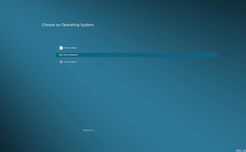 IGEL OS Dual Boot: Your Insurance Policy for Bad&nbsp;Days